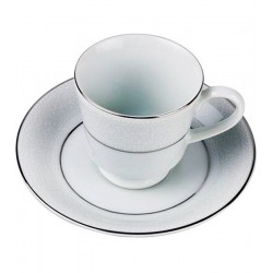 Xicara 200ml Para Chá Renda Branca Porcelana Schmidt